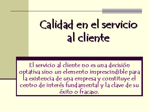 Calidad de servicio
